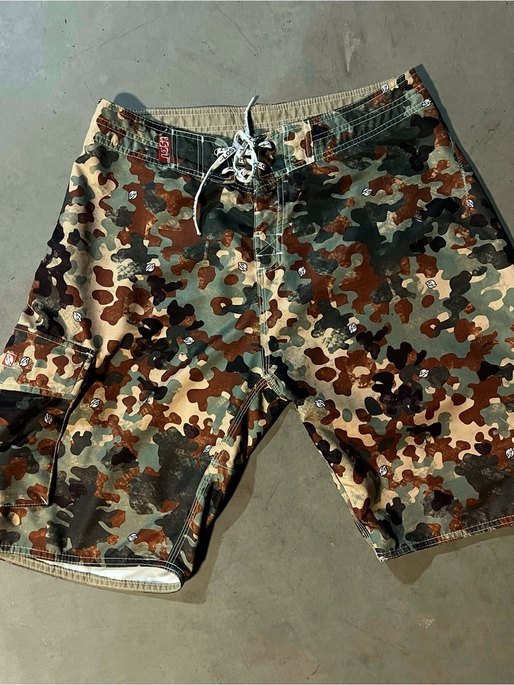 Lost Men's Camo Board Shorts - Green/Brown/Tan